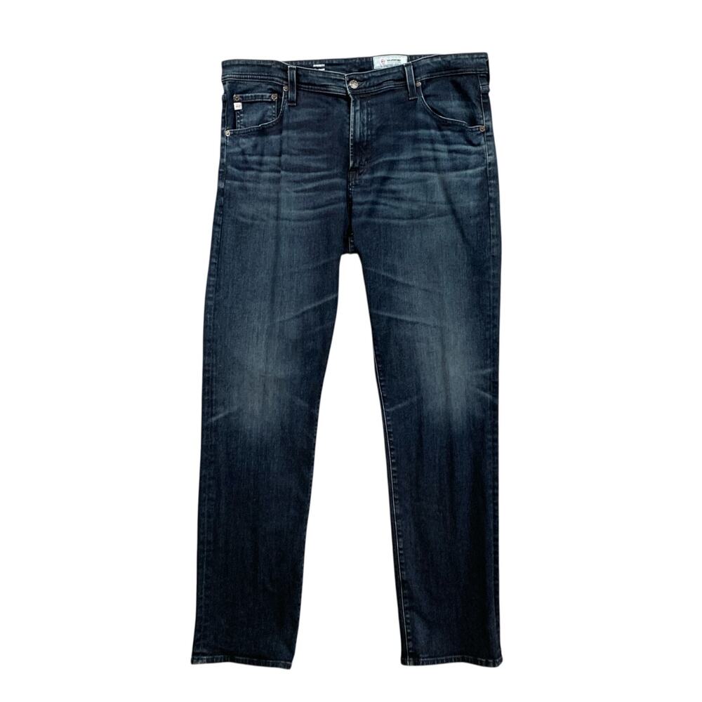 Adriano Goldschmied Jeans Mens 38 Blue Everett Slim Straight Stretch Dark Wash
